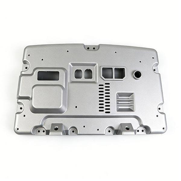 ADC12 鋁合金壓鑄新能源汽車(chē)中控主機(jī)下蓋 車(chē)載電子設(shè)備散熱殼體定制